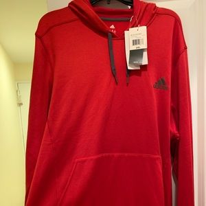 Red Adidas Pullover Hoodie